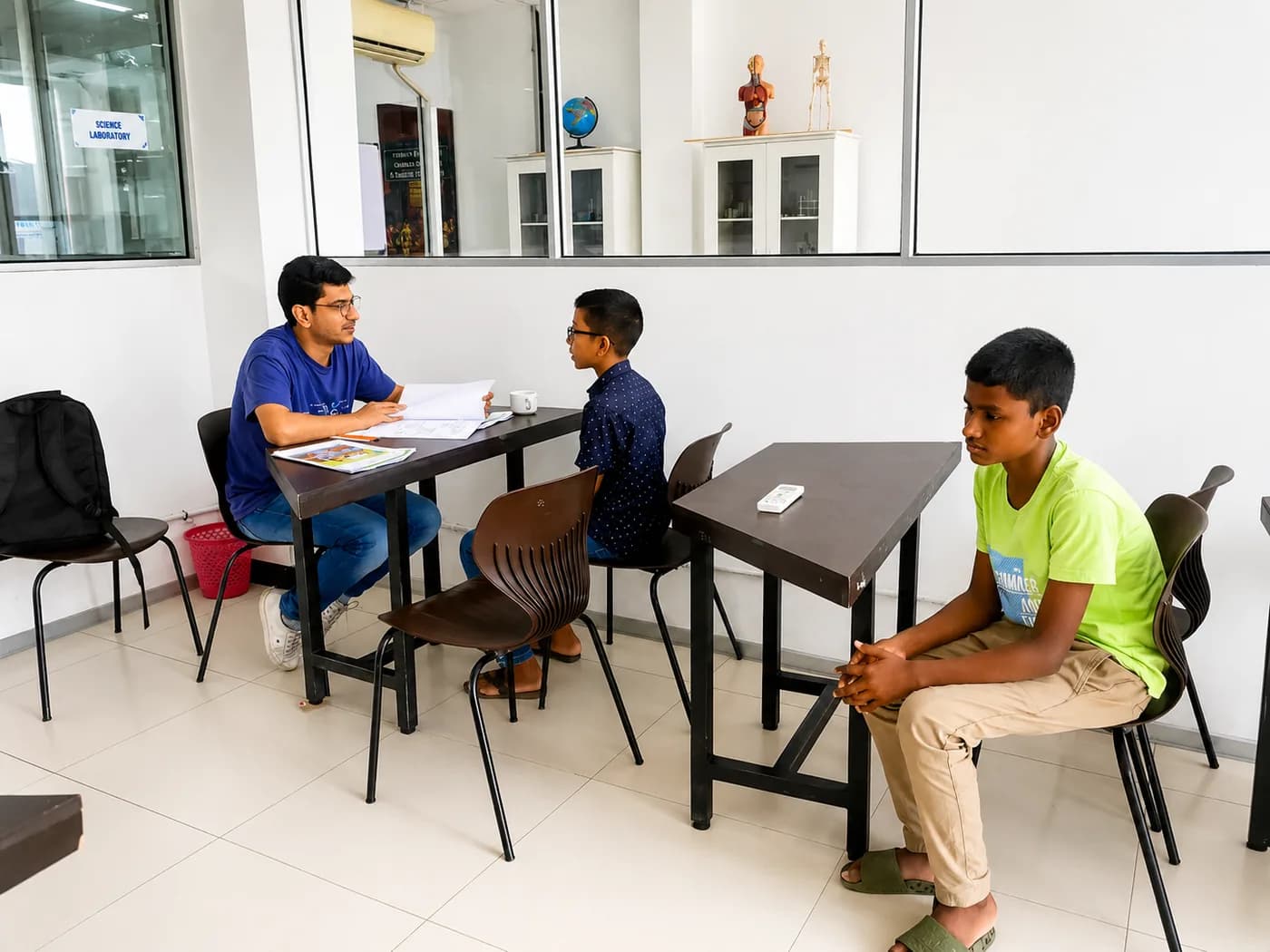 ESOL College International tutor guiding students through exam preparation